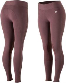 img 1 attached to 🏇 HORZE Women's Active Knee Patch Tights: Ultimate Comfort and Performance for Equestrian Activities