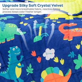 img 1 attached to 🦖 Sivio Reversible Dinosaur Weighted Patterns for Kids