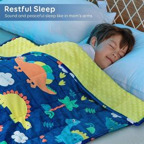 img 3 attached to 🦖 Sivio Reversible Dinosaur Weighted Patterns for Kids