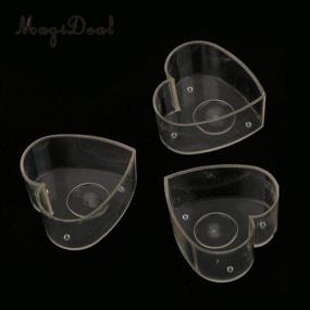 img 1 attached to 💧 Clear Heart Tealight Cup Holders with Candle Wicks for DIY Candle Making - 24 Pcs (Transparent)