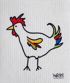 img 1 attached to Разноцветные шведские кухонные полотенца Rooster для ванной