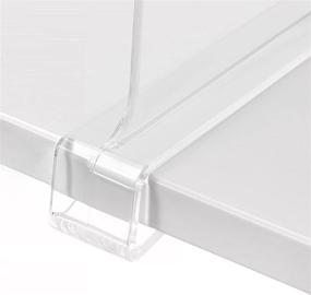 img 3 attached to 📚 HBlife 4 Pack Clear Acrylic Shelf Dividers – Ideal for Organizing & Storing Wood Shelves, Cabinets, and Bedrooms