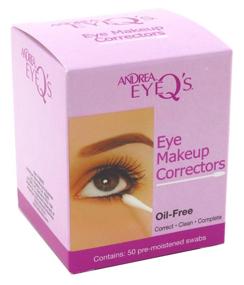 img 1 attached to 👁️ Andrea Eye Q's Eye Make-Up Correctors Swabs 50 Count (2 Pack) - Perfect for Precise Eye Make-Up Correction