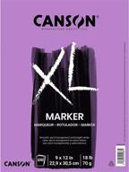 📝 canson xl series marker paper pad: high quality semi-translucent paper for pens, pencils, and markers - 9x12 inch, 100 sheets (400023336) logo