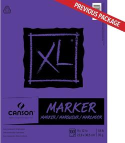 img 3 attached to 📝 Canson XL Series Marker Paper Pad: High Quality Semi-Translucent Paper for Pens, Pencils, and Markers - 9x12 Inch, 100 Sheets (400023336)