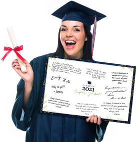 img 3 attached to 2021 Graduation Party Supplies: Signature Guest Book Board & Gift Favors - Personalize Your Class of 2021 Celebration with Unframed Decorations