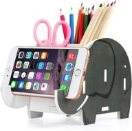 🐘 maximize your desk space with coolbros elephant pencil holder and phone stand organizer logo
