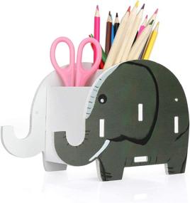 img 2 attached to 🐘 Maximize Your Desk Space with COOLBROS Elephant Pencil Holder and Phone Stand Organizer