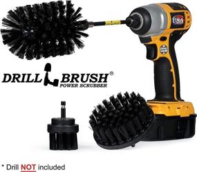 img 1 attached to Power Scrubber Drill Brush Set by Useful Products - Replacement Wire Brushes for 🔧 Power Tools - Nylon Bristle Grill Brushes for Grill Grate Cleaning - Oven Grate Cleaning Accessories