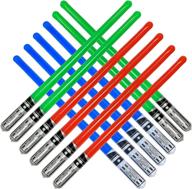 inflatable army 12 inflatable light saber sword toys: ultimate party favors for halloween, christmas, and pool fun - green, red, and blue lightsabers! logo