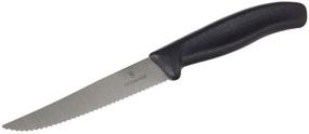 img 3 attached to 🍴 Нож для стейка Victorinox Swiss Classic 4.3 дюйма черного цвета: идеальная точность и элегантность