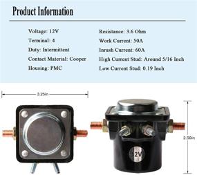 img 3 attached to 🚤 YIXIN OMC Marine Johnson Evinrude Outboard Starter Solenoid 383622 395419 582708 586180 47886 47886T 18-5808 3217124 0395419 380095 SMR6003