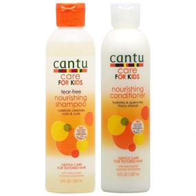 img 2 attached to Cantu Care for Kids Nourishing Shampoo & Conditioner Set: Gently Cleanse, Nourish, and Detangle Young Hair