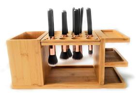 img 2 attached to 💄 Makeup Brush Drying Rack and Cosmetic Storage Solution