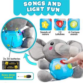 img 3 attached to Insnug Plush Elephant Baby Toys - Baby Musical Animal Toys | Kids Toys | Baby Teething Toys | Little Baby Bum Anime Plush | STEM Toys | Montessori Toys for Baby Boy Girl | Toddlers Infants 0-12 Months