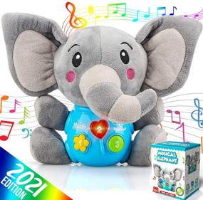 img 4 attached to Insnug Plush Elephant Baby Toys - Baby Musical Animal Toys | Kids Toys | Baby Teething Toys | Little Baby Bum Anime Plush | STEM Toys | Montessori Toys for Baby Boy Girl | Toddlers Infants 0-12 Months