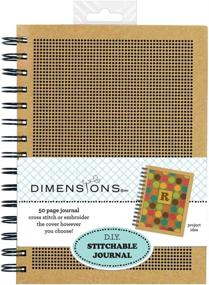 img 4 attached to 📚 Dimensions D.I.Y Stitchable Cross Stitch Journal: Embroider Your Thoughts and Designs, Size 0.9'' x 6.4'' x 8.5''