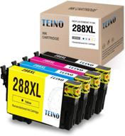 teino remanufactured ink cartridges for epson 288 xl 288xl - high-quality replacement for epson xp printers (4-pack, black, cyan, magenta, yellow) logo