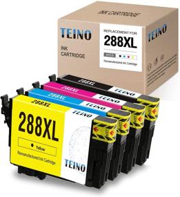 img 4 attached to TEINO Remanufactured Ink Cartridges for Epson 288 XL 288XL - High-Quality Replacement for Epson XP Printers (4-Pack, Black, Cyan, Magenta, Yellow)