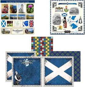 img 1 attached to 🏴 Discover Scotland: Scrapbook Customs Themed Paper and Stickers Kit for Scotland Sightseeing