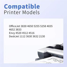 img 2 attached to PHOEVER Восстановленный картридж с чернилами для замены HP 63XL 63 XL - OfficeJet 3830 4650 5255 5258 4655 4652 3833 Envy 4520 4512 DeskJet 1112 3630 3632 (принтер Head+Ink Well, 3-цветный)