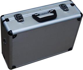 img 1 attached to 🔒 Edward Tools 18-inch Aluminum Carrying Case - Premium quality, durable and weather-resistant - Enhanced security with double key lock - Ample storage with padded dividers, 17-pocket tool holder - Versatile and sturdy metal box