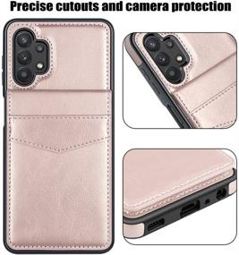 img 1 attached to 🌌 LakiBeibi Galaxy A32 5G Case - Premium Leather Wallet Phone Case with Card Holders for Samsung Galaxy A32 5G (2021) - Rose Gold