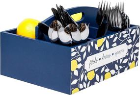 img 3 attached to 🍋 Boston Warehouse Wood Lemon Flatware Storage Caddy: Organize and Showcase Your Flatware with Style!