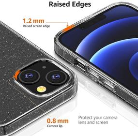 img 3 attached to 📱 Amazon Basics iPhone 13 Liquid Crystal Quartz Soft TPU Smartphone Cover: Superior Protection with Style