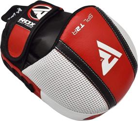 img 2 attached to 🥊 RDX Boxing Pads Focus Mitts: Cowhide Leather Curved Hook and Jab Hand Pads for MMA, Muay Thai, Kickboxing, Martial Arts Training and Coaching