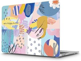 img 2 attached to 🌸 i-King Laptop Case for MacBook Pro 13 inch M1 A2338 A2289 A2251 2020, Hard Shell Case + Keyboard Skin + Screen Protector for Newest Pro 13 with Touch Bar & Retina Display, Artistic Floral Design