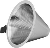 stainless steel coffee filter by coffee gator with micro-mesh - ideal for coffee gator 10floz/300ml and 14floz/400ml pour over brewers - compatible with various tea and coffee cups logo