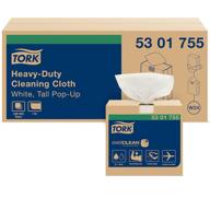 🧽 tork heavy duty cleaning cloth white w24: pop-up box, 5 x 80 cloths, 5301755 - superior cleaning solution for tough messes logo