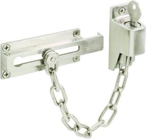 img 4 attached to 🔒 Diecast Chain Door Guard by Defender Security U 11093: 3-1/4&#34; Size, Elegant Satin Nickel Finish