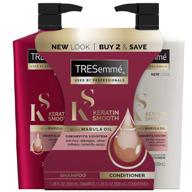 🧴 tresemme keratin smooth shampoo and conditioner with marula oil (28 fl. oz, 2 pk.) logo