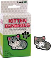 🐱 gamago kitten bandages for children & adults - pack of 18 individually wrapped self adhesive bandages - sterile, latex-free & easily removable - humorous gift & first aid addition logo