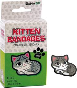 img 4 attached to 🐱 GAMAGO Kitten Bandages for Children & Adults - Pack of 18 Individually Wrapped Self Adhesive Bandages - Sterile, Latex-Free & Easily Removable - Humorous Gift & First Aid Addition
