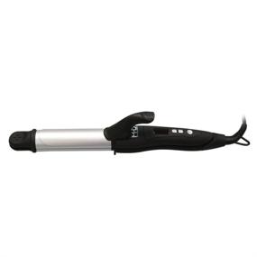 img 3 attached to MHD Professional 32mm Tourmaline Ceramic Hair Flat Iron - 2-in-1 Curling and Straightening Tool, Dual Voltage for Global Use