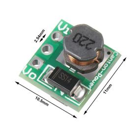 img 1 attached to Boost Converter Module for DC-DC Step Up Power with 5V Output Voltage: 1.5V, 1.8V, 2.5V, 3V, 3.3V, 3.7V, 4.2V to 5V Regulator Voltage Boost Converter Board for 0.9-5V to 5V (Pack of 10)