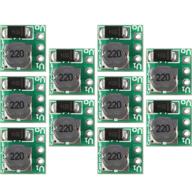 boost converter module for dc-dc step up power with 5v output voltage: 1.5v, 1.8v, 2.5v, 3v, 3.3v, 3.7v, 4.2v to 5v regulator voltage boost converter board for 0.9-5v to 5v (pack of 10) logo