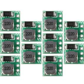 img 4 attached to Boost Converter Module for DC-DC Step Up Power with 5V Output Voltage: 1.5V, 1.8V, 2.5V, 3V, 3.3V, 3.7V, 4.2V to 5V Regulator Voltage Boost Converter Board for 0.9-5V to 5V (Pack of 10)