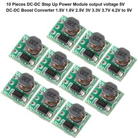 img 3 attached to Boost Converter Module for DC-DC Step Up Power with 5V Output Voltage: 1.5V, 1.8V, 2.5V, 3V, 3.3V, 3.7V, 4.2V to 5V Regulator Voltage Boost Converter Board for 0.9-5V to 5V (Pack of 10)