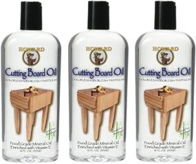 img 4 attached to 🪓 BBB012 Butcher Block and Cutting Board Oil by Howard Products - 12-Ounce (Pack of 3)