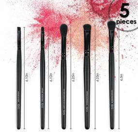 img 2 attached to 👁️ Pure Beauty Works Eye Am Beautiful 5pc Eye Brush Kit: Premium Synthetic Bristles for Perfect Blending, Precision, and Soft Application - Enhance Your Eye Makeup with this Complete Angled Brush Set