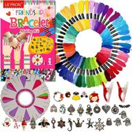 🎨 fulfill your creativity with a 50-color embroidery floss kit: make friendship bracelets, jewelry, and crafts for girls and kids! logo