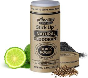 img 4 attached to 🌿 Black Rogue Stick Up Natural Deodorant for Women and Men - Primal Life Organics, with Bentonite Clay Powder, Arrowroot, Magnesium, Zinc - Vegan Deodorant for 3-4 Months, 3 oz.