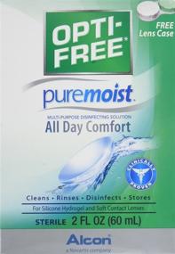 img 2 attached to OPTI-FREE Pure Moist Disinfecting Solution: All Day Comfort & Convenience - 2 oz, Pack of 4