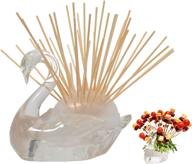 sway-oh, skewer food server, the elegant swan set with 100 premium bamboo skewers логотип