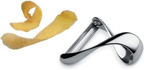 img 2 attached to Alessi Sfrido Peeler – Optimal Size, Sleek Silver Finish