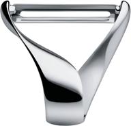 alessi sfrido peeler – optimal size, sleek silver finish logo